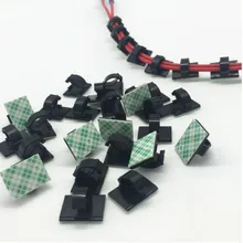 ZUCZUG 20PCS Adhesive Car Cable Clips Cable Winder Organizer Wire Management Drop Cord Clamp Tie Fixer Holder Desk Wall Home