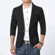 2018 autumn A button buckle font b wedding b font jacket font b men s b