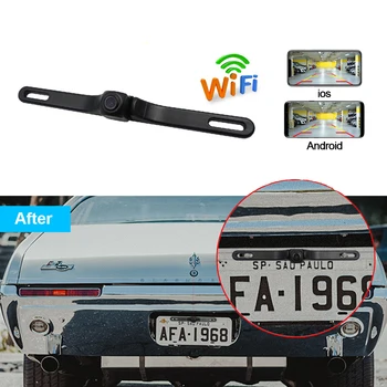 

2019 New Arrival!! WIFI American USA Car License Plate Front Rear View Camera for IOS and Android with Video Recorder Function
