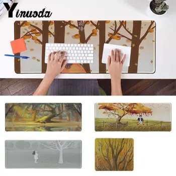 

Yinuoda Custom Skin Deciduous Rubber PC Computer Gaming mousepad Radiation Decorate Your Desk Non-Skid Rubber Pad