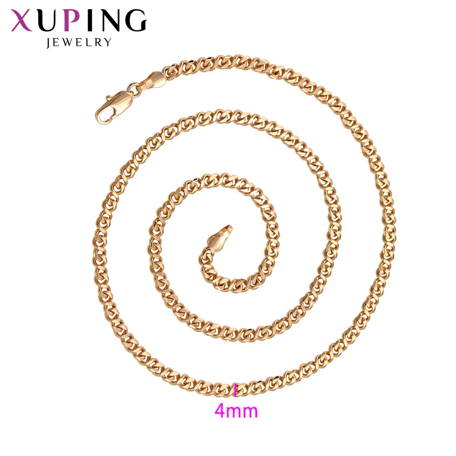 Xuping красивое классическое ожерелье для женщин, очаровательные стильные Позолоченные ювелирные изделия, изысканные подарки на выпускной, S135.1-45536N3
