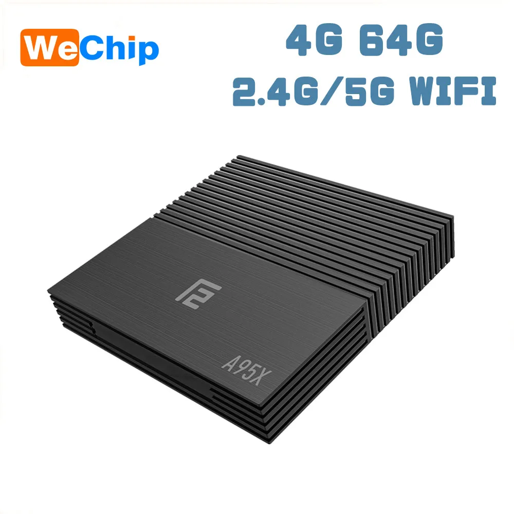 Wechip A95XF2 Android 9,0 Smart tv Box Amlogic S905X2 IP tv suscription tv Box 42GB 64GB BT 4,2 2,4G/5G Wifi 4K HD телеприставка - Цвет: 4G 64G