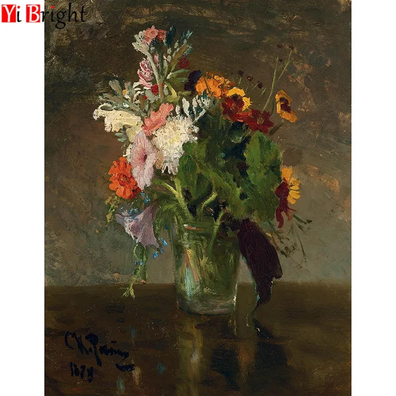 

Full SquareRound Drill 5D DIY Diamond Painting flowers Embroidery Cross Stitch Mosaic Home Decor Gift ZX