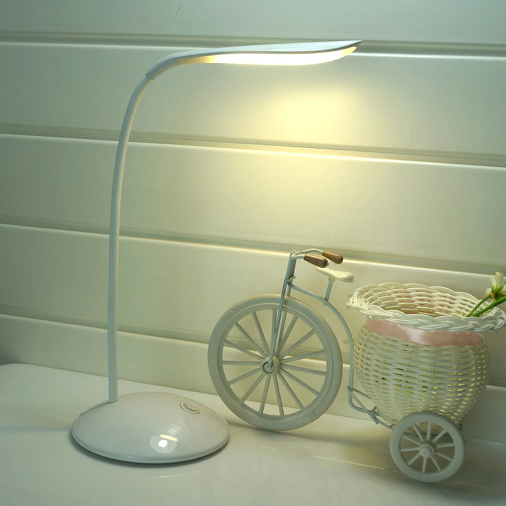 

led Adjustable Dimmable Eye-caring Table Lamp USB charging connect gooseneck Folding lamp Lighting