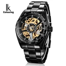 Ik watches for automatic mechanical male table double faced cutout men’s watch casual fashion watch