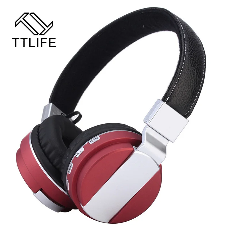 

TTLIFE Dual Stereo Wireless Bluetooth Headphone Handband Earphone Foldable TF Card FM Radio Handfree Universal for Smartphone