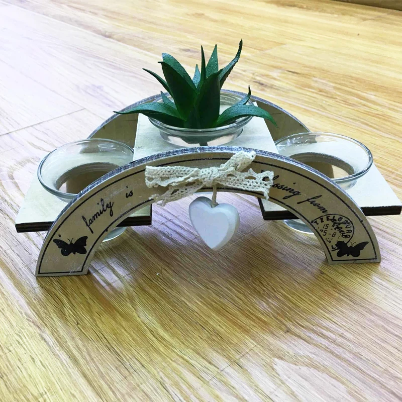 New bridge flower pot holder Garden Desktop wedding room decoration