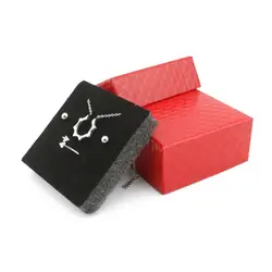 DoreenBeads простая бумага коробочка для ювелирных изделий ожерелье серьги набор колец коробки для упаковки подарков и дисплея оптом 7,3x7,3x3,5 см 1