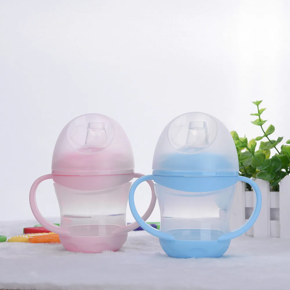 Newborn Baby Girl Boy Cup Baby leak proof drinking cup silica gel