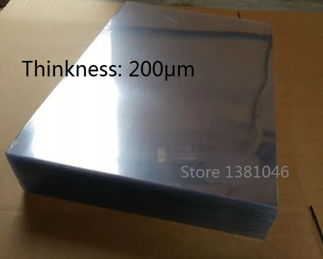0.2mm A4 Transparent Clear PVC Sheet Binding Report Cover 2 to 50