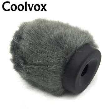 

Coolvox Fur Windscreen Furry Windshield Muff for Condenser Microphone Wind Shield Protection Outdoor Interview Mic Cover 6.5cm