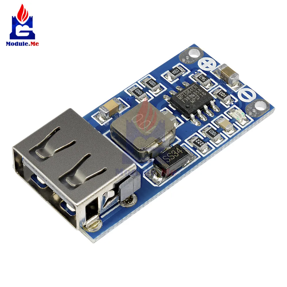 

DC DC 9V 12V 24V to 5V 3A USB Power Supply Step Down Voltage Regulator Board Module Converter Phone Charger Board Car