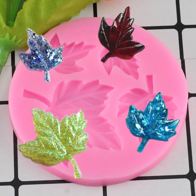 

Maple Leaf Silicone Mold For 3D Crafts Resin Polymer Clay Candy Gumpaste Chocolate Molds Cupcake Fondant Cake Decorating Tools