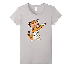 Тигр каплю крема для танцев забавная футболка подарок Для женщин Забавные топы для Для женщин Harajuku женские футболка