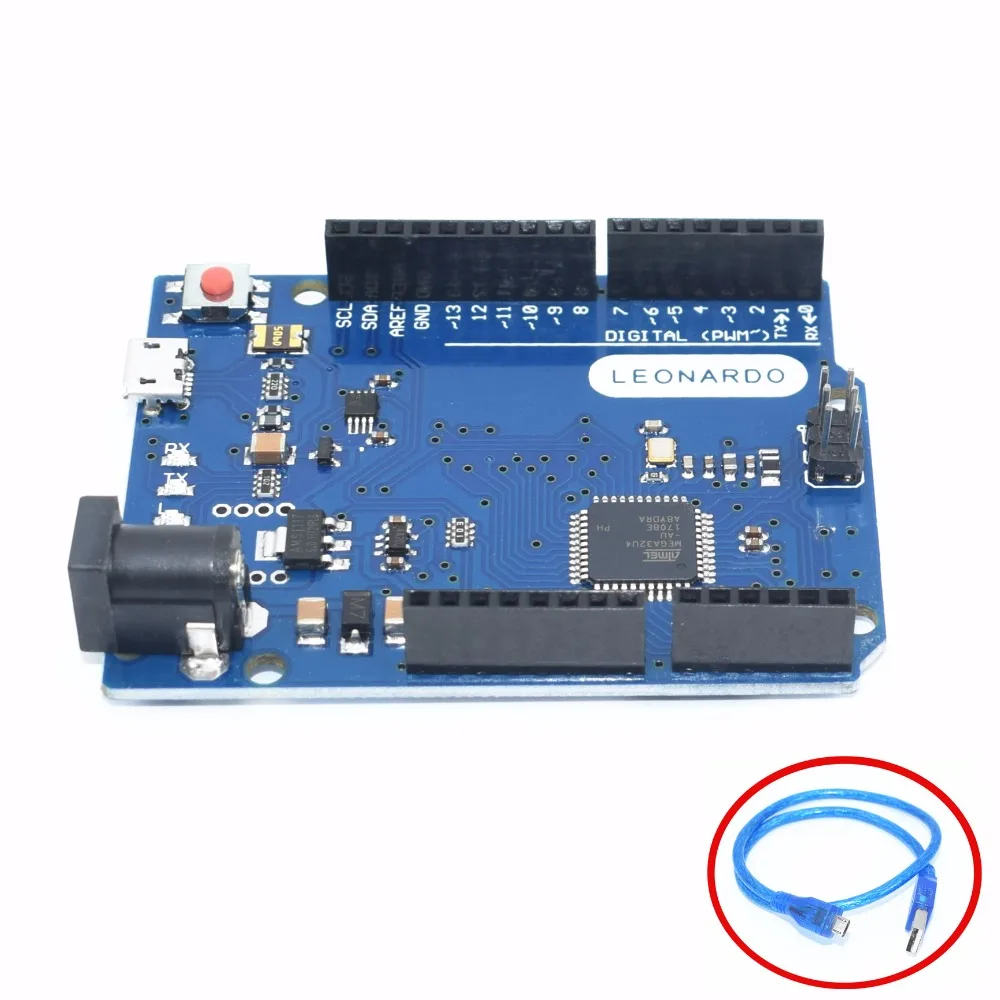 Доска для развития Leonardo R3+ 50 см USB кабель ATMEGA32U4