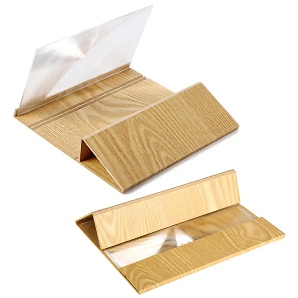 

Wood Grain 12inch Tablet Phone Screen Magnifier Amplifier Stand Holder Bracket Wood Grain 12inch Tablet Phone Screen