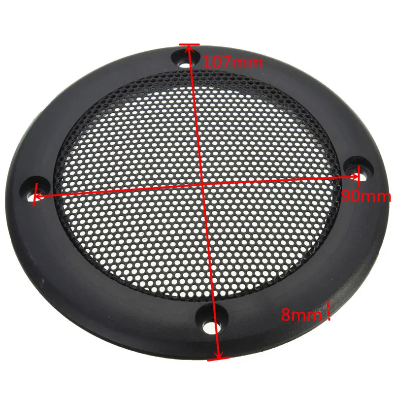 LEORY торговля 3,5 дюймов декоративный твитер аудио динамик крышка круглая металлическая сетка решетка крышки отделка аксессуар для колонок