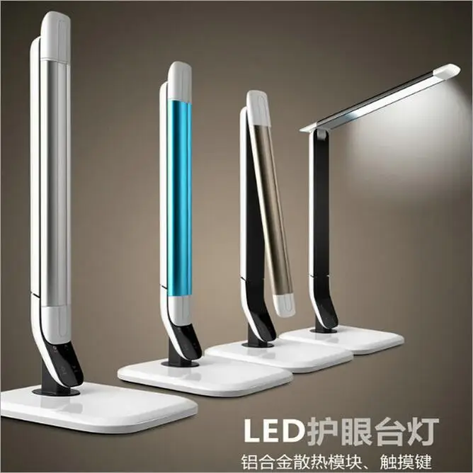 2019 سبيكة لمبة مكتب eyeshield عكس الضوء اللمس مصابيح طاولة درجة حرارة اللون قابل للتعديل الراقية الأزياء مصباح ليد هدية لمبة مكتب