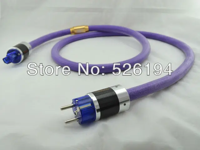 Free shipping XlO Limited Edition LE2-10 EU Schuko power cable with gaofei carbon fiber power plug