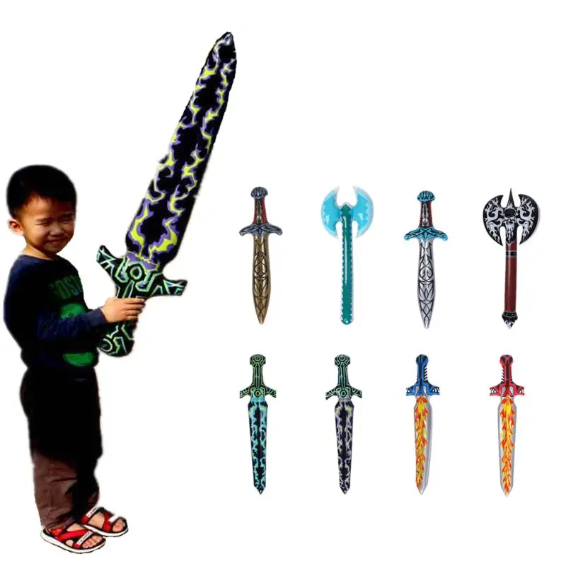 

New Pirate Swords Children Gifts Mosaic Swords Inflatable Swords Axe Kids Toys