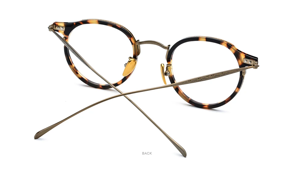FONEX, титановые оптические очки, мужские винтажные круглые очки, оправа для женщин, Ретро рецепт, близорукость, ацетат, очки, 850