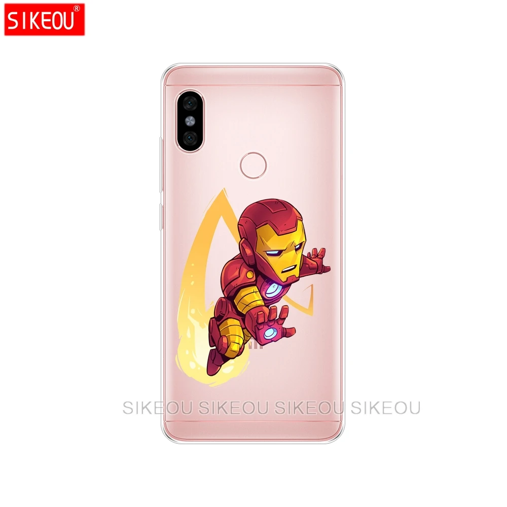 Silicone Cover phone Case for Xiaomi redmi 5 4 1 1s 2 3 3s pro PLUS redmi note 4 4X 4A 5A The Avengers cartoon super hero