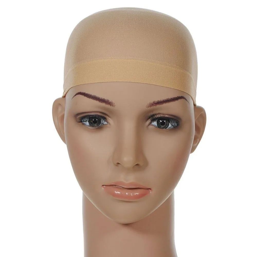 

Hair Mesh Wig Cap Hair Nets Wig Liner Hairnet Snood Glueless Dome Wig Cap 2Pcs Stretchable Elastic Hair Net Free Shipping