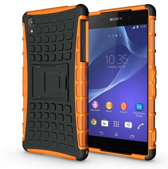 KC-M-O4-1-ZJ Броня Heavy Duty Hard Cover Чехол Для Sony Z3 mini Силиконовый Защитный Кожи Двойной Цвет