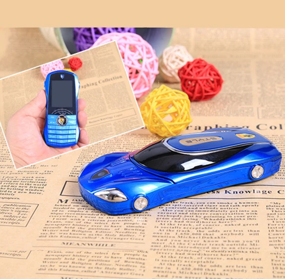  mini Car mobile phone Metal Cover Dual sim cheap gsm mp3 novelty small cell phone Russian keyboard 