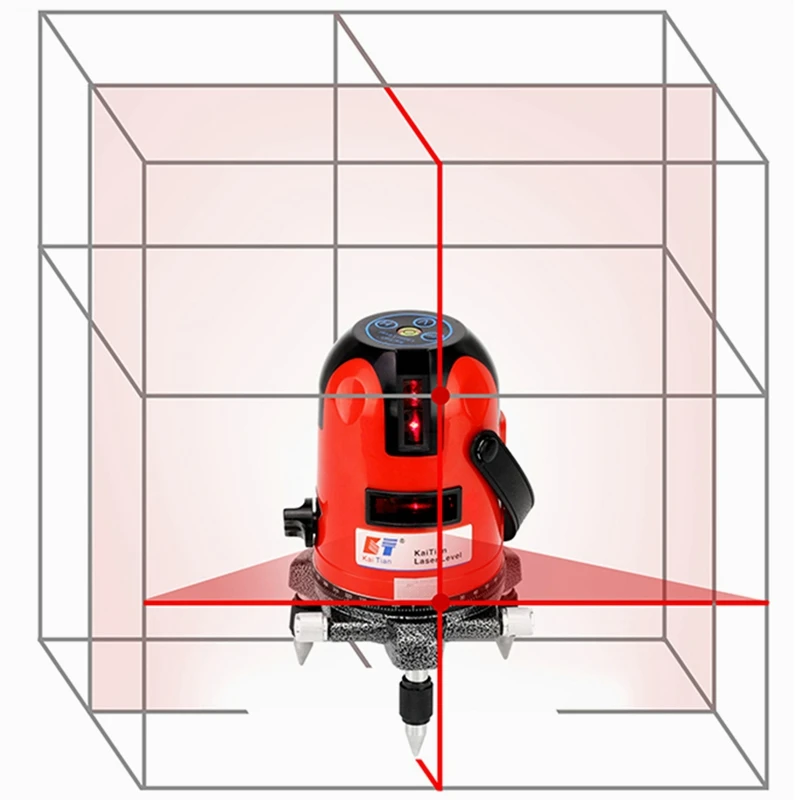 KaiTian лазерный приемник уровня 2 линии 2 точки самонивелирующийся 360 Вращающийся горизонтальный 635nm вертикальный Livella лазерный нивелир инструменты