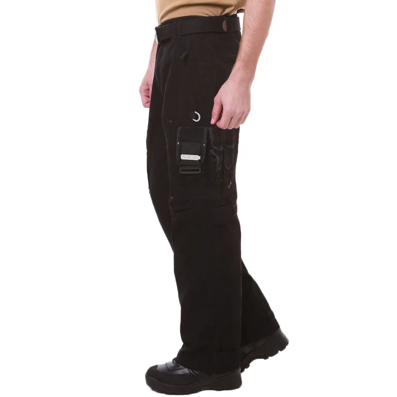 Men Cargo Pants Overalls Multi Pockets Military Tactical Pants Tooling Combat Style Plus Size Trouser Loose Commando Casual Pants (2)