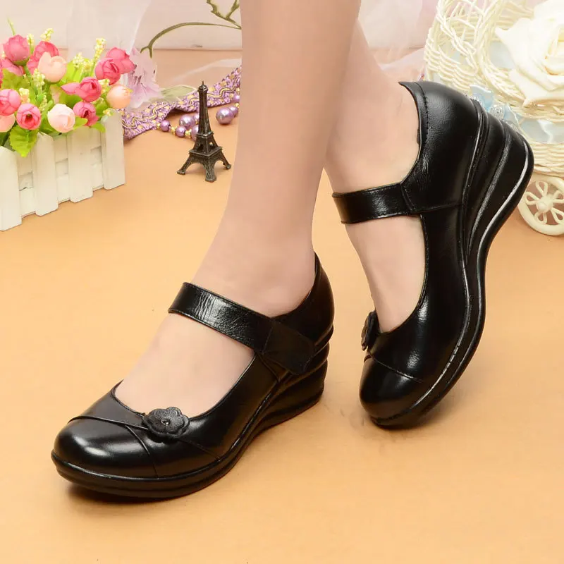

2019 Autumn Handmade Leather Flat Shoes Women Casual Shoes Woman Flats Shoes Slip on Leather Car-styling Shoes Footwear A35-83