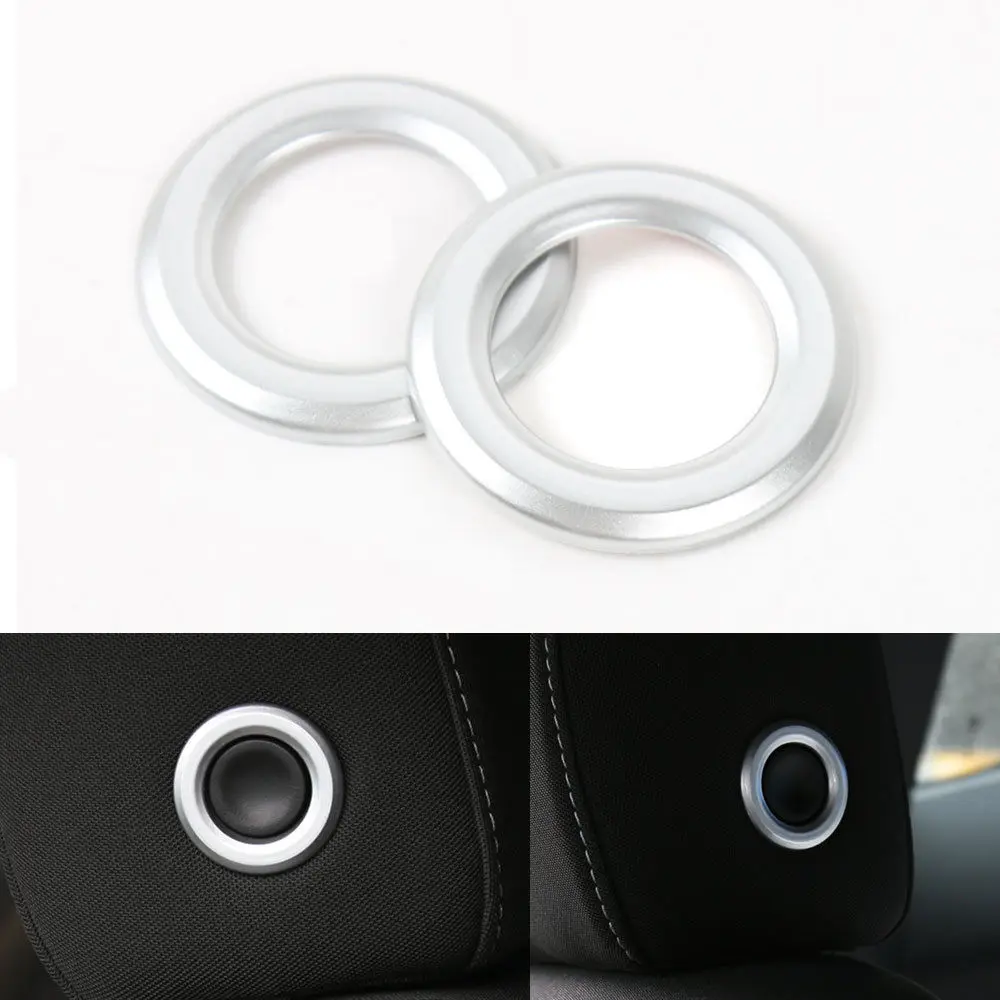 

BBQ@FUKA Car Seat Back Pillow Adjustment Button Ring Trim Sticker Fits For Chevrolet Camaro 2017 Accessories Car Styling