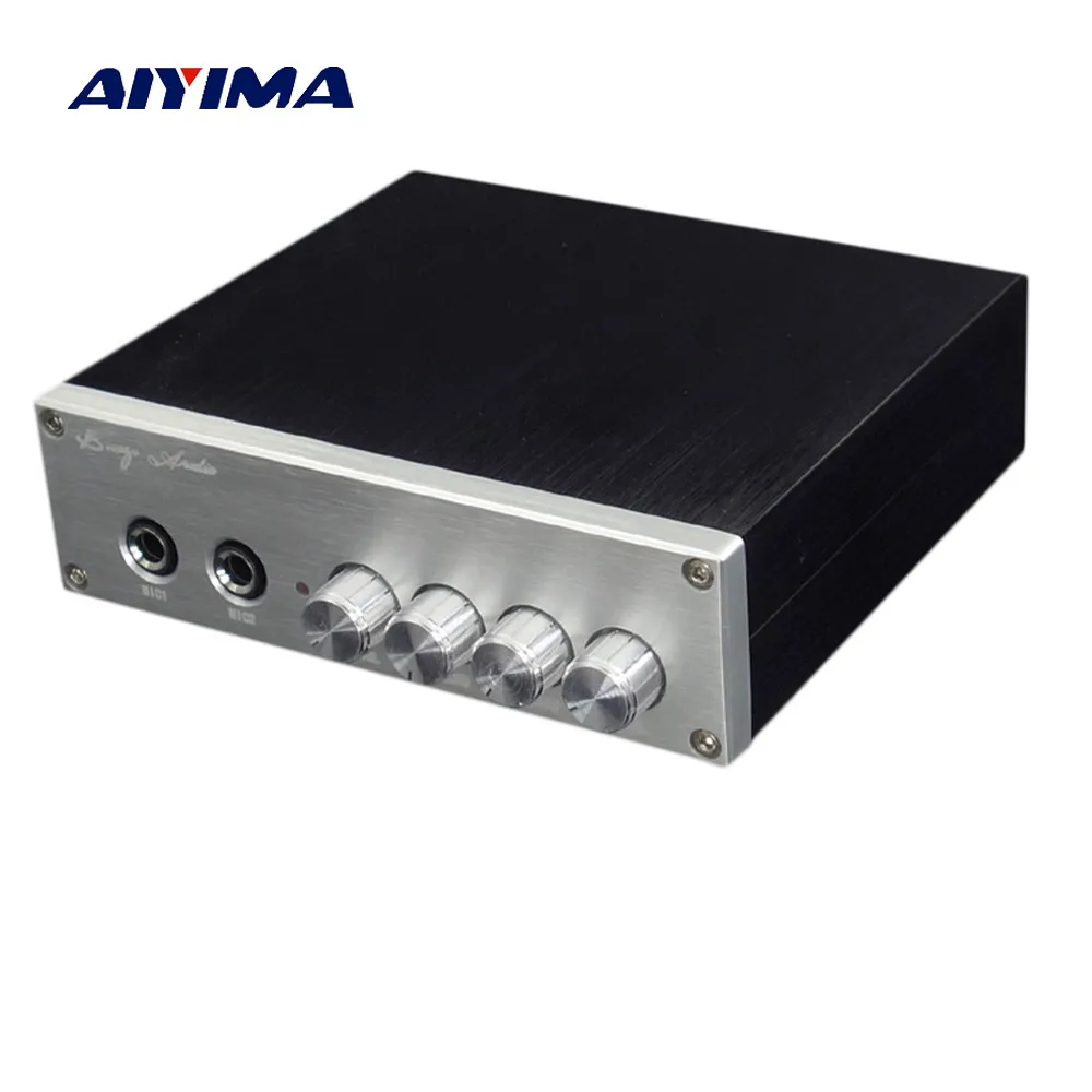 

AIYIMA TPA3116 Digital Amplifier 100W*2 Stereo 2.0 Channel PT2399 Karaoke Amplifier DIY Sound System Speaker Home Theater
