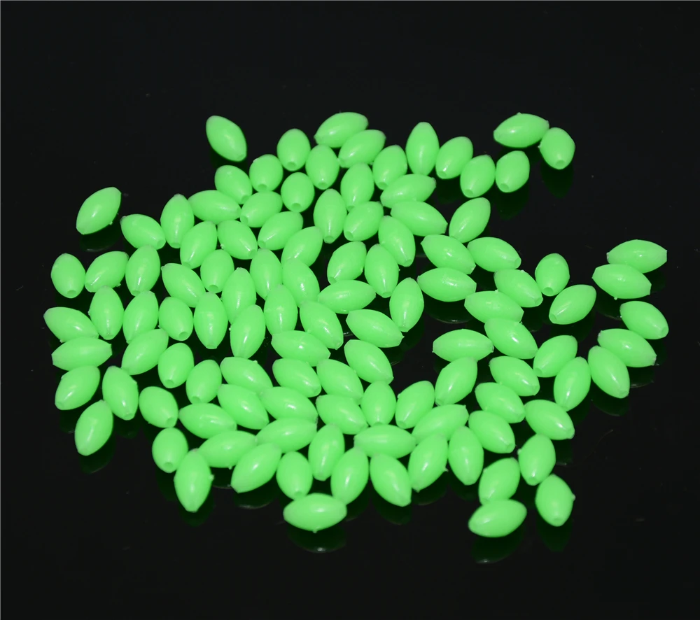 Buy 500pcs/lot Hard Luminous Beads Fishing Plastic