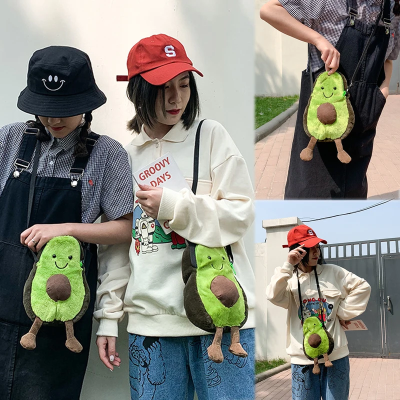 Women Avocado Bags Purse Shoulder Handbag Messenger Satchel Bag Cross Body Cute Holiday Cartoon Bag