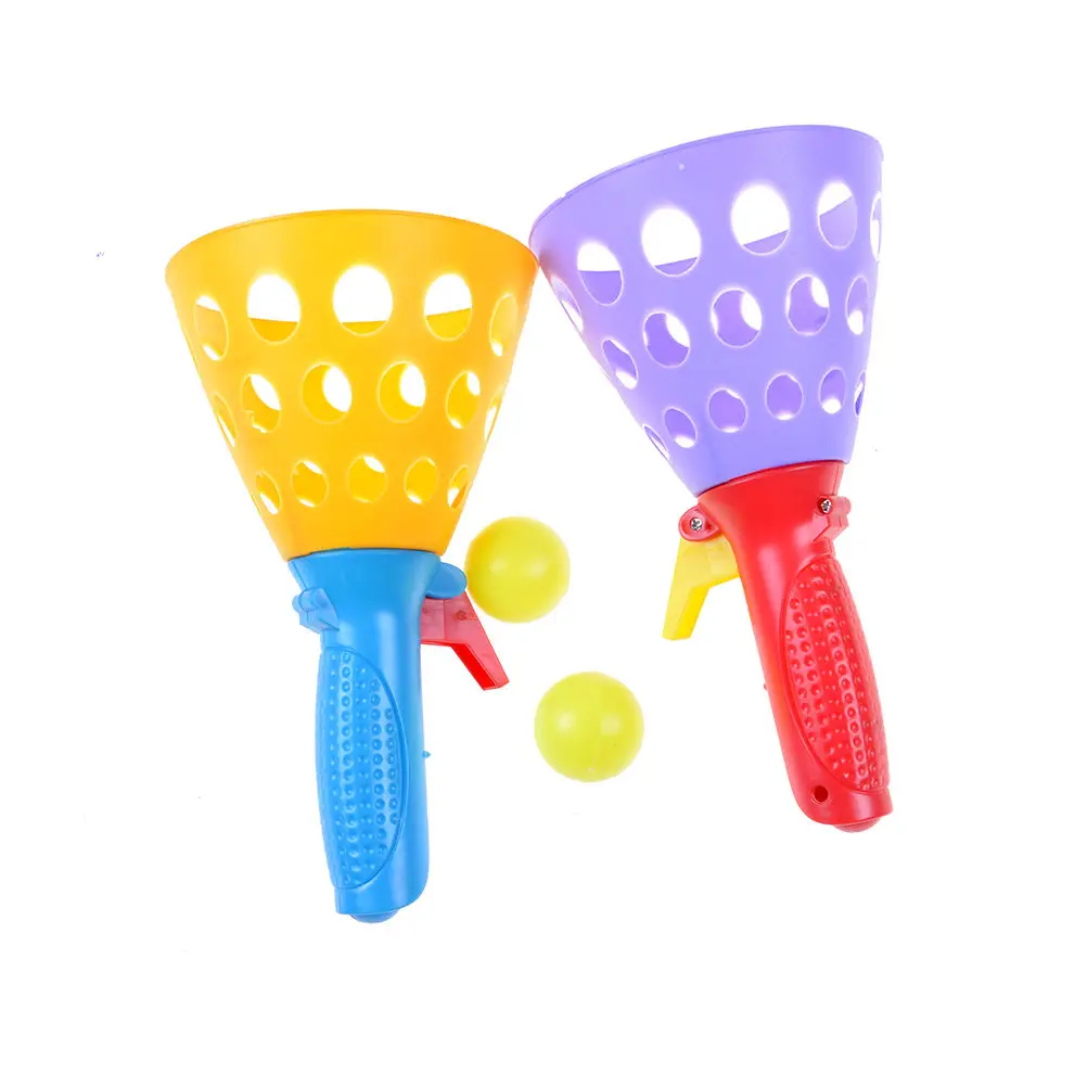 1 пара бросать и ловить родитель-ребенок Крытый гандбол игрушка набор случайный цвет Дети Спорт на открытом воздухе интерактивный подарок