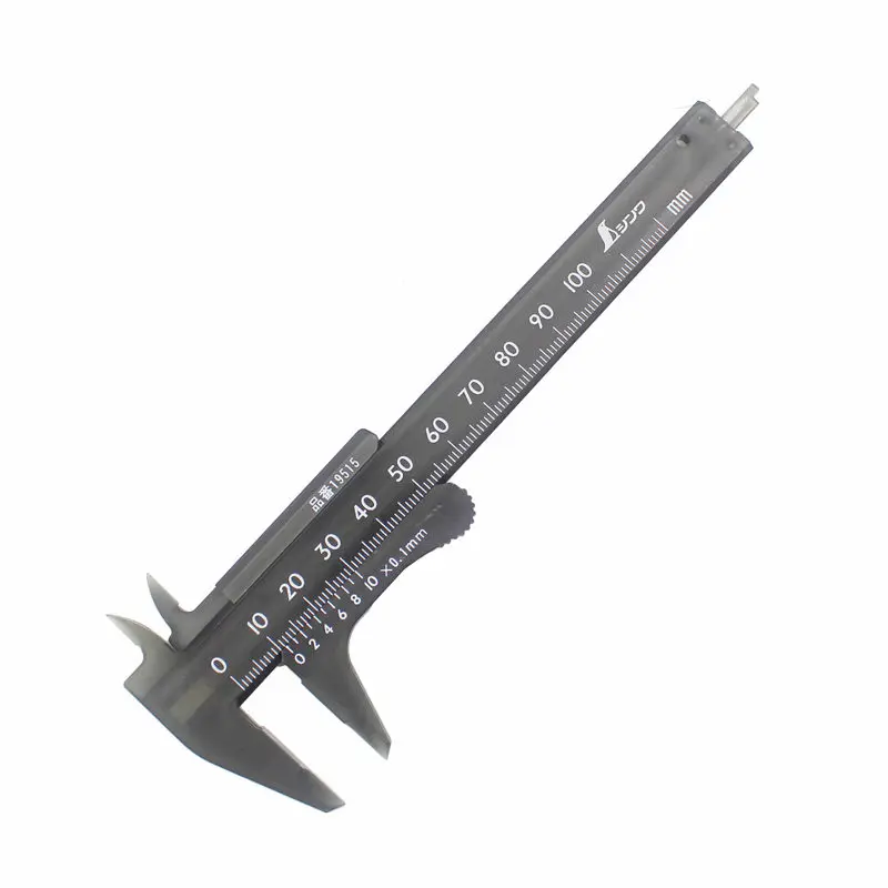 SHINWA Portátil de Plástico Vernier Caliper Calibre Micrômetro 70mm 100mm