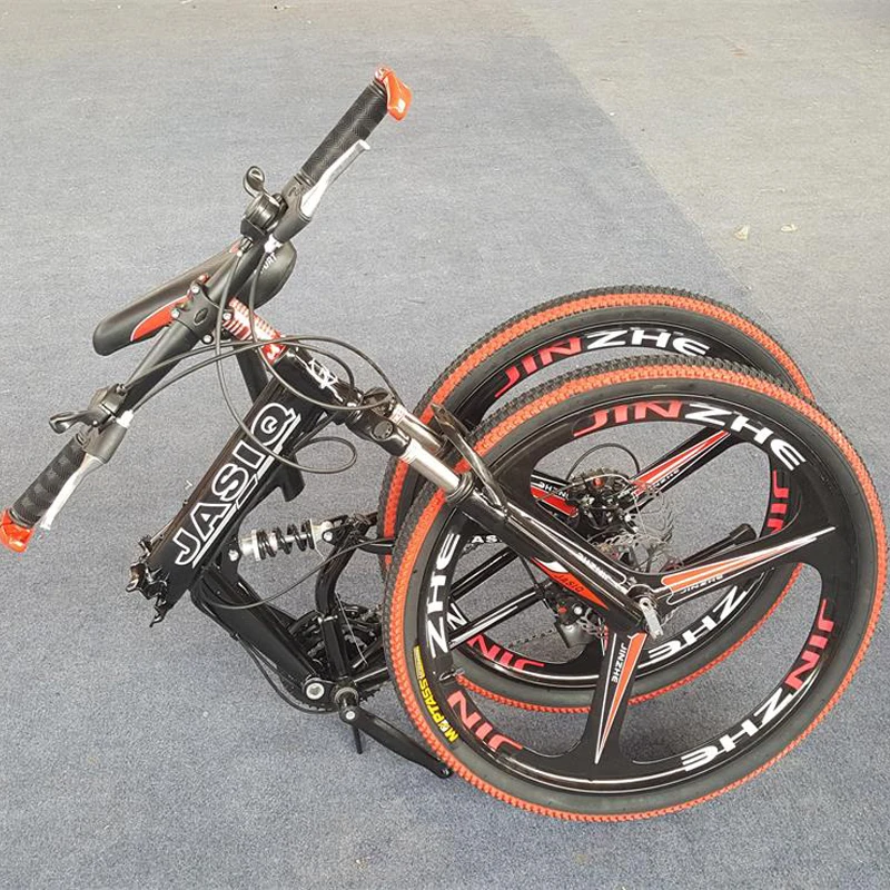 26 inch mountain bike 21 speed Folding mountain bicycle double disc brake bike New folding mountain bike Suitable for adults 26 inch mountain bike 21 speed Folding mountain bicycle double disc brake bike New folding mountain bike Suitable for adults