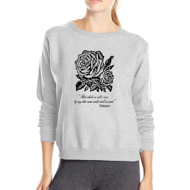 

Big black rose fashion hoodies women casual sweatshirt kawaii cotton clothes spring fashion hoody women black rose hoodie