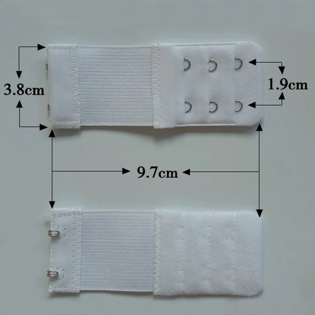 3 шт., 3 ряда, 2 крючка, расширители для спины бюстгальтера, мягкие регулируемые эластичные ремни для бюстгальтера, удлиняющие пряжки для женщин