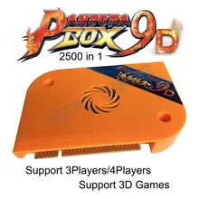 Новейшая 3D Pandora Box 9D аркадная версия 2500 В 1 Оригинальная доска для игры JAMMA поддержка 3/4 игроков USB джойстик с Puase