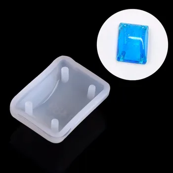 

JAVRICK 1 PC 2.5cmx1.8cm Square DIY Silicone Mould Craft Mold For Resin Necklace Jewelry Pendant Making #2S90928#
