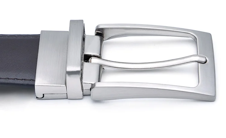 mens brown leather belt Mens Belt Formal Leather Reversible Buckle Belts Mens Leather Handmade Belt Hot Fashion Cowhide Leather Male Belt Black Color leather belt