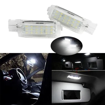 

ANGRONG 2X LED Interior Sun Visor Vanity Mirror Light Lamp For VW Golf Passat Tiguan Touareg