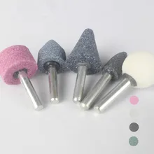 5Pcs Shank 6mm Mounted Stone Grinding Head Abrasive Dremel Rotary Tool Cutting Grinding Head Set For Drill Polishing Machine