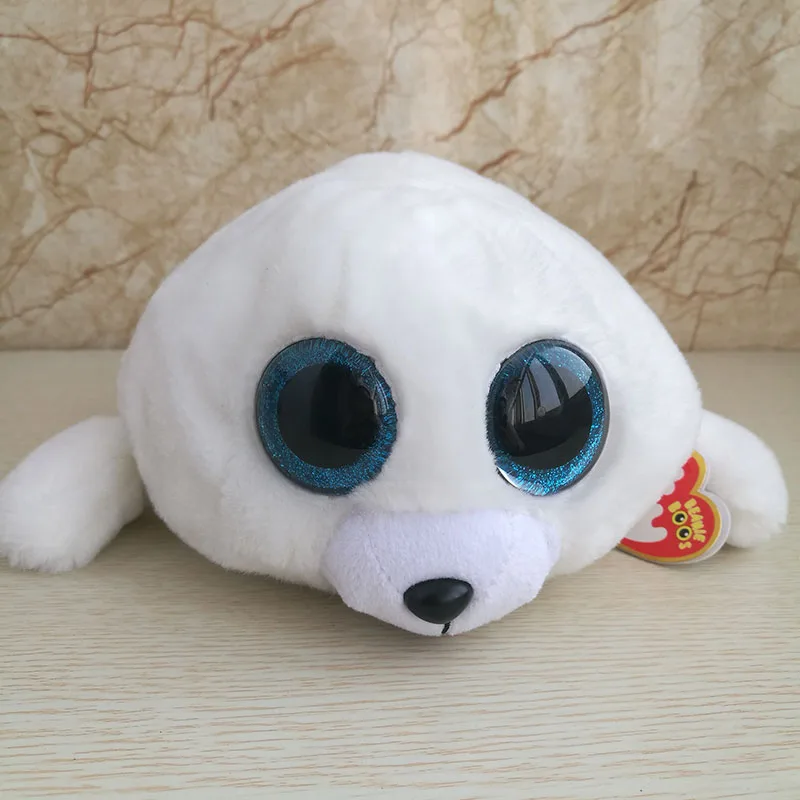 

Ty Plush Toy Stuffed animal ICY - white seal kids toys soft gift 25 cm 10 inch Good Quality Birthday Car Decor