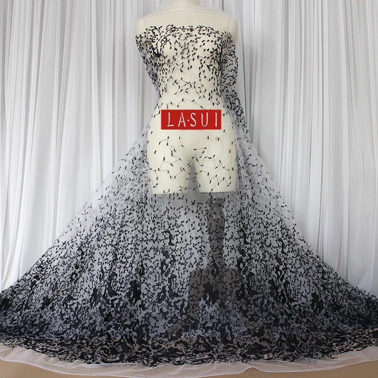 LASUI 8 цветов Классический завод цветы вышивка кружевной ткани ручной работы diy выпускные платья, vestido de festa X0197