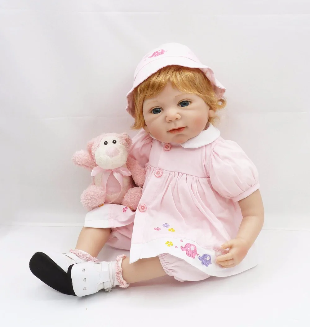 

20"bebe girl doll reborn realistic silicone reborn babies dolls fashion children gift dolls toys bonecas menina