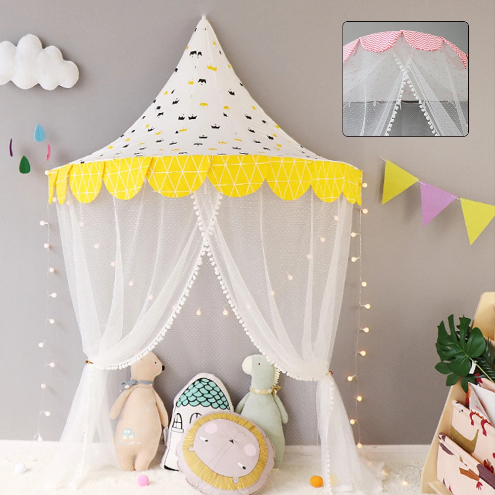 

Princess Children's Room Decoration Dome Bed Curtain Tent Baby Cottages Balls Play Tipi Tent Toy Kids Teepees Photography Props
